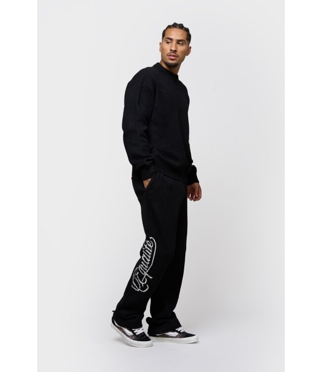 Equalité Fluffy Knit Pants - Black