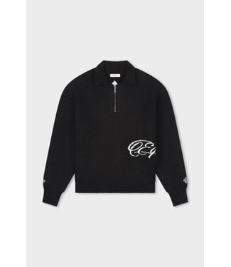 Equalité Fluffy Knit Quarter Zip - Black