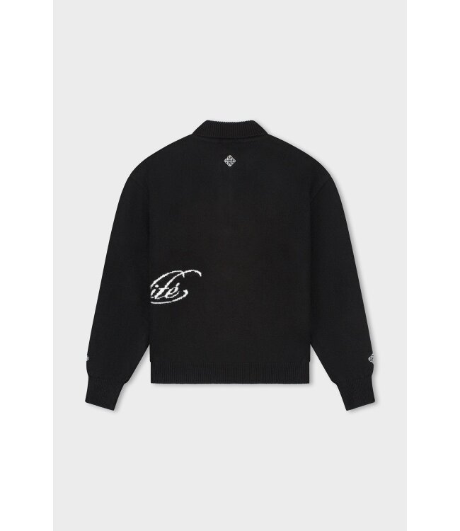Equalité Fluffy Knit Quarter Zip - Black