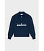 Equalité Knit Polo Quarter Zip Sweater - Navy