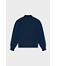 Equalité Knit Polo Quarter Zip Sweater - Navy