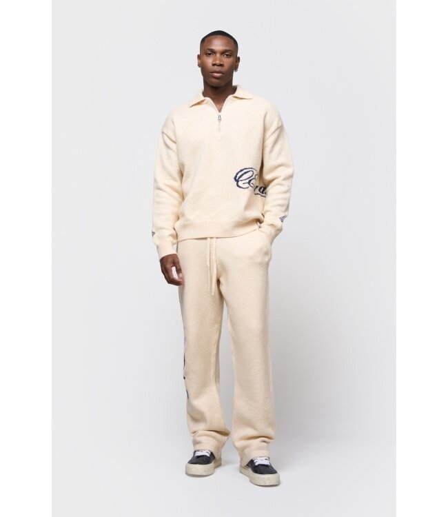 Equalité Fluffy Knit Quarter Zip - Off / White