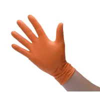 Nitril handschoenen extra stevig - Oranje - 50 stuks