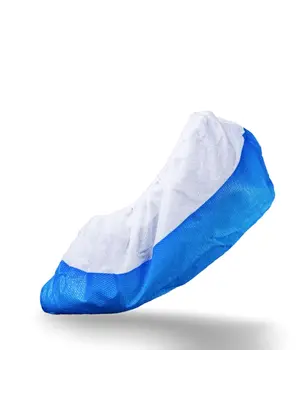 Med-Comfort Overschoenen – PP-Vlies – Wit/Blauw – Wegwerp – 50 stuks