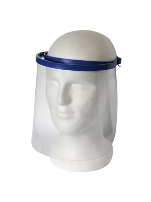 Solidsafety Gezichtsscherm – Blauw – Herbruikbaar PETG Vizier