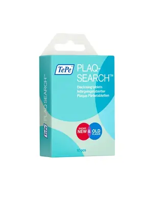 TePe TePe PlaqSearch™ – Plak onthullende tabletten voor mondhygiëne – 10 stuks