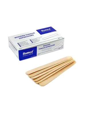 Romed Tongspatel Hout 150 × 18 mm – 100 stuks