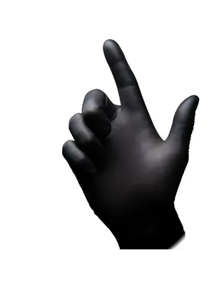 Med-Comfort Nature Gloves wegwerphandschoenen – zwart – 100 stuks - Poedervrij & Biologisch Afbreekbaar