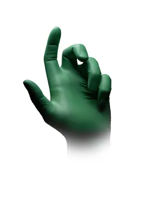 Med-Comfort Nature Gloves wegwerphandschoenen – groen – 100 stuks - Poedervrij & Biologisch Afbreekbaar
