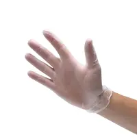 Vinyl handschoenen ongepoederd - wit/transparant – 100 stuks - Maat S