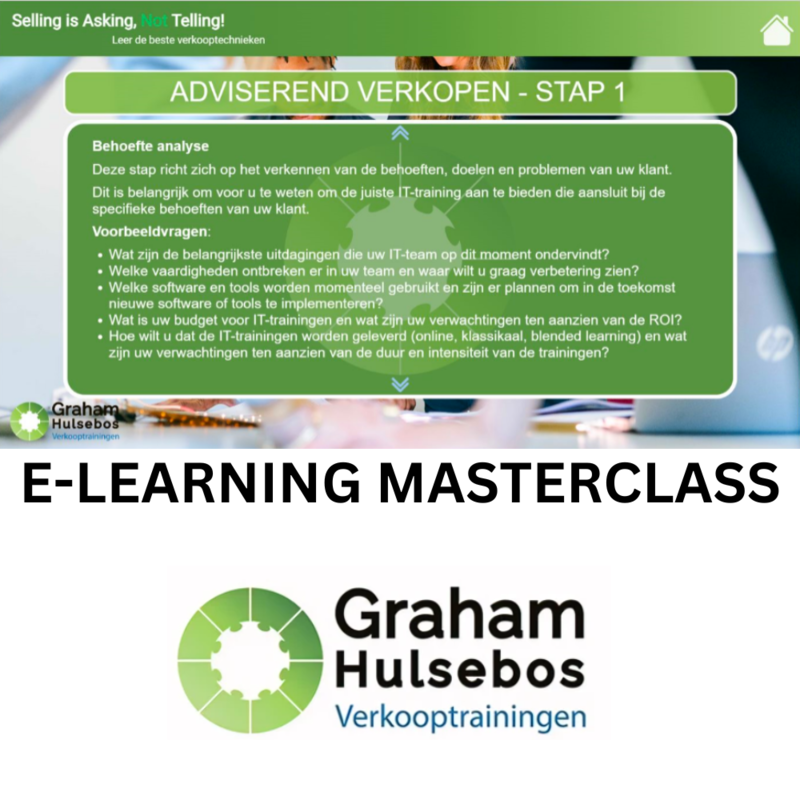 Sales training Masterclass E-Learning