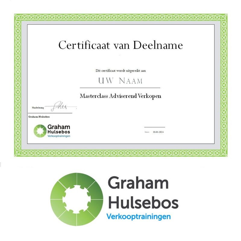 Classroom Sales Training & Inside Sales Training – Graham Hulsebos
