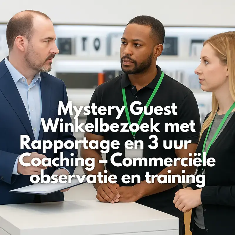 Mystery Guest Shop Visit with Report and 3 Hours of Coaching – Commercial Observation and Training