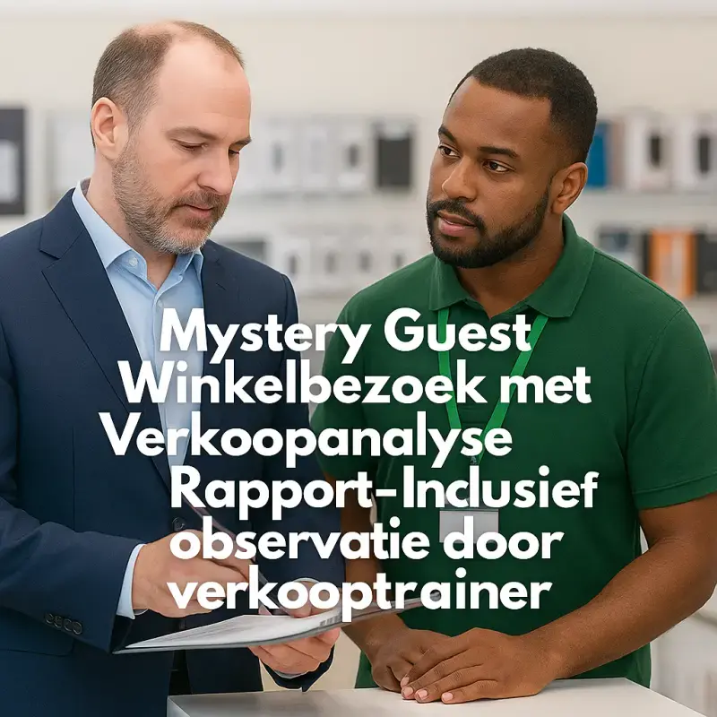 Mystery Guest Store Visit + Sales Analysis Report – Including observation by sales trainer