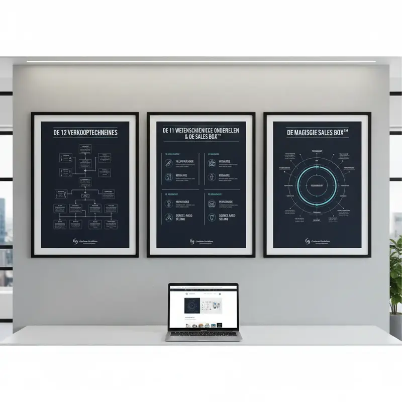 Graham Hulsebos Sales Poster Set - Visual Capability: 12 Sales Techniques, 11 Scientific Components & Sales Box