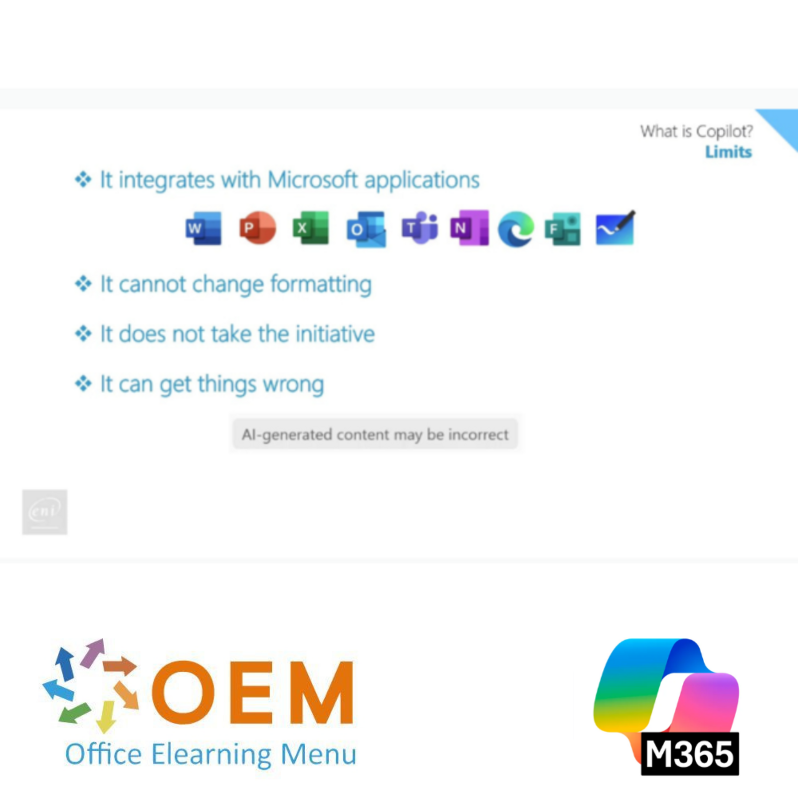 OEM Office Elearning Menu Microsoft Copilot voor Sales Productivity