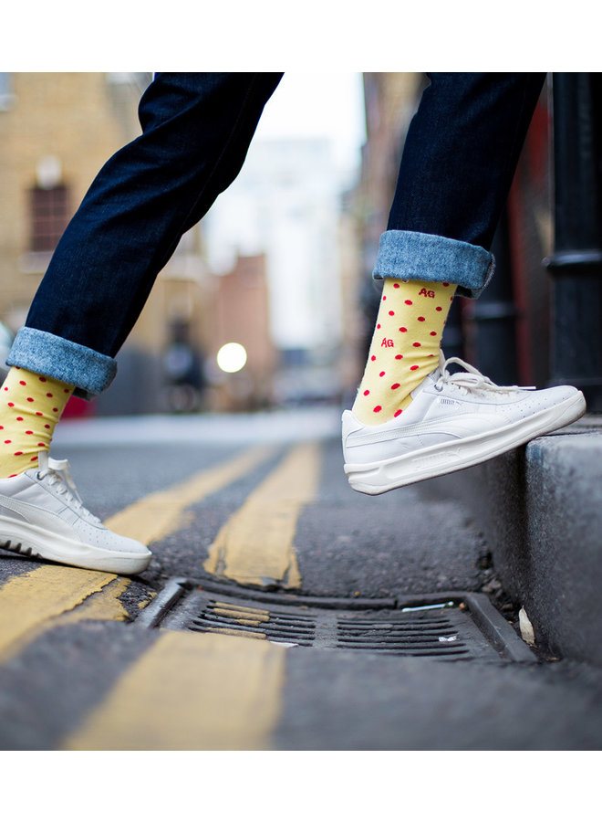 Alfredo Gonzales Socks Dots Yellow
