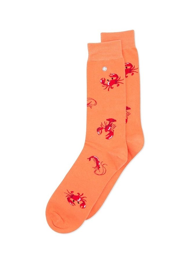 Alfredo Gonzales Socks Sea Critters Orange