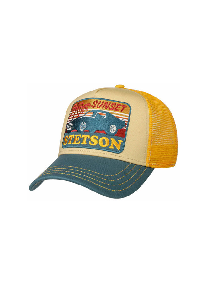 Stetson 7751156-29 Trucker Cap Sunset Yellow / Blue