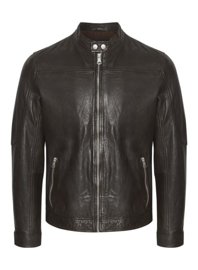 Matinique 30204799 Adron Soft Leather Jacket Dark Brown