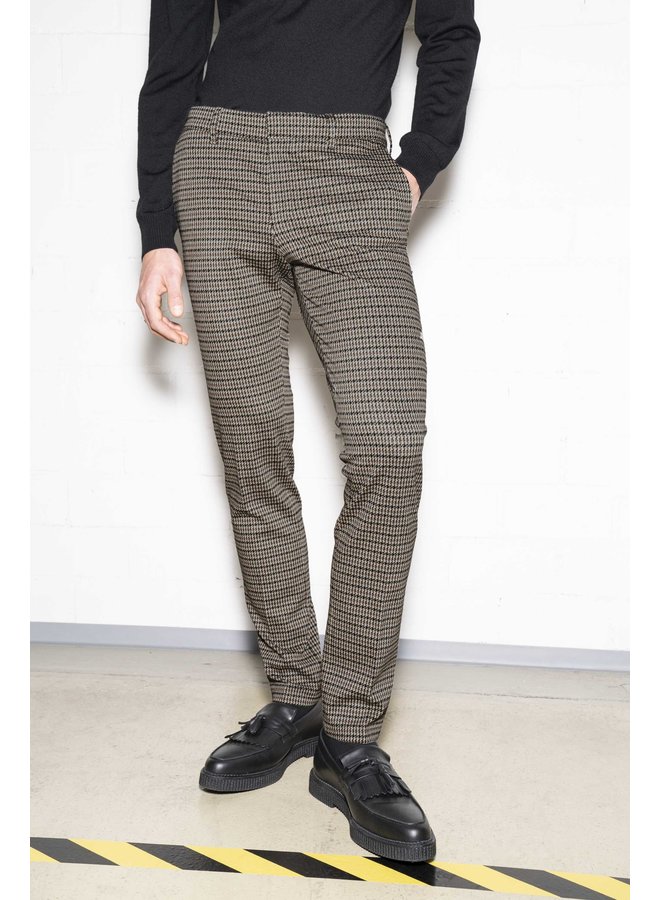 Drykorn Sight Chino Beige Houndstooth