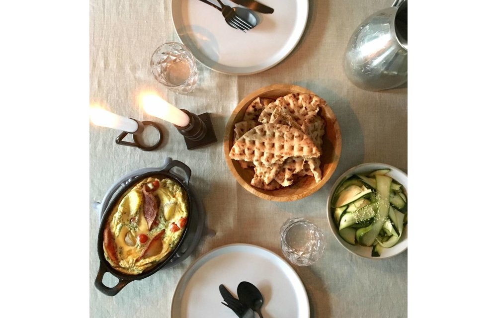pannenonderzetter paars gietijzer