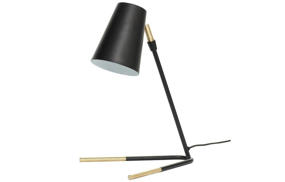 tafellamp goud/zwart metaal