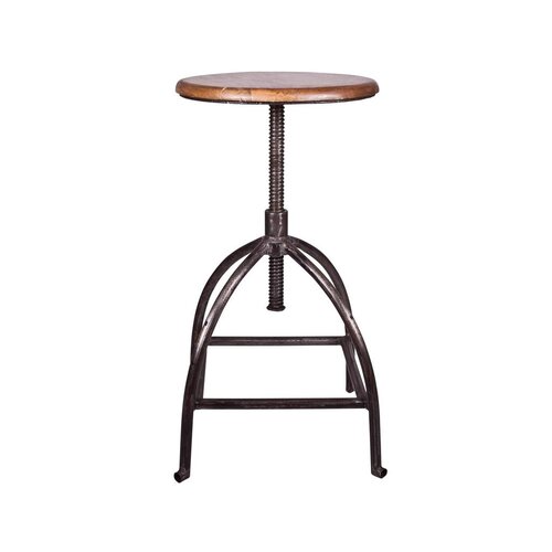 Broste Copenhagen kruk zwart/bruin metaal/hout Broste Copenhagen kruk zwart/bruin metaal/hout