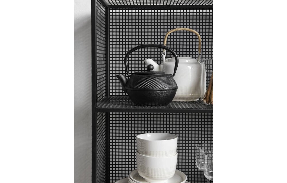 theepot wit/beige aardewerk