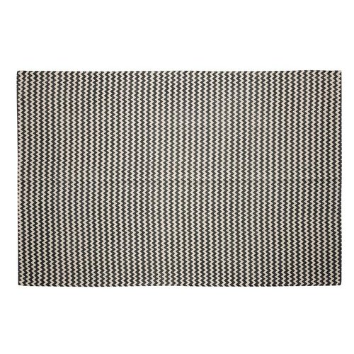 Hubsch Vloerkleed Zigzag patroon - Grijs/naturel Katoen - 180 x 120 cm Hubsch Vloerkleed Zigzag patroon - Grijs/naturel Katoen - 180 x 120 cm