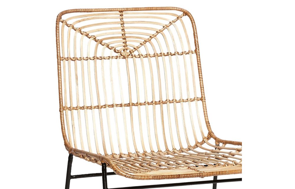 eetkamerstoel - naturel - rotan - set van 4
