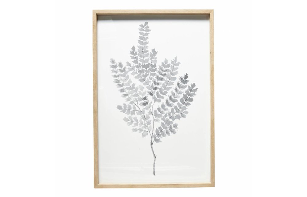 fotolijst, eikenhout, bruin, met afbeelding, 60 x 90 cm