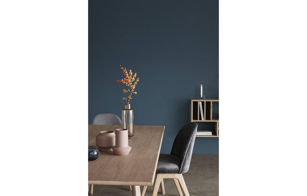 stoel - velours en hout - donkergrijs - 48 x 48 x 84 cm - set van 2
