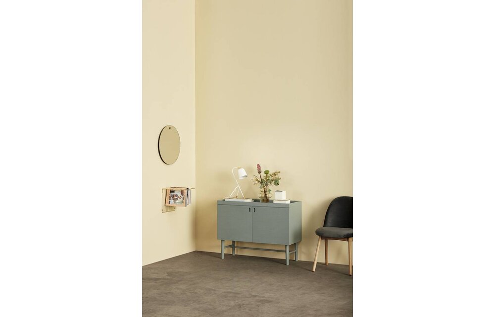 stoel - velours en hout - donkergrijs - 48 x 48 x 84 cm - set van 2