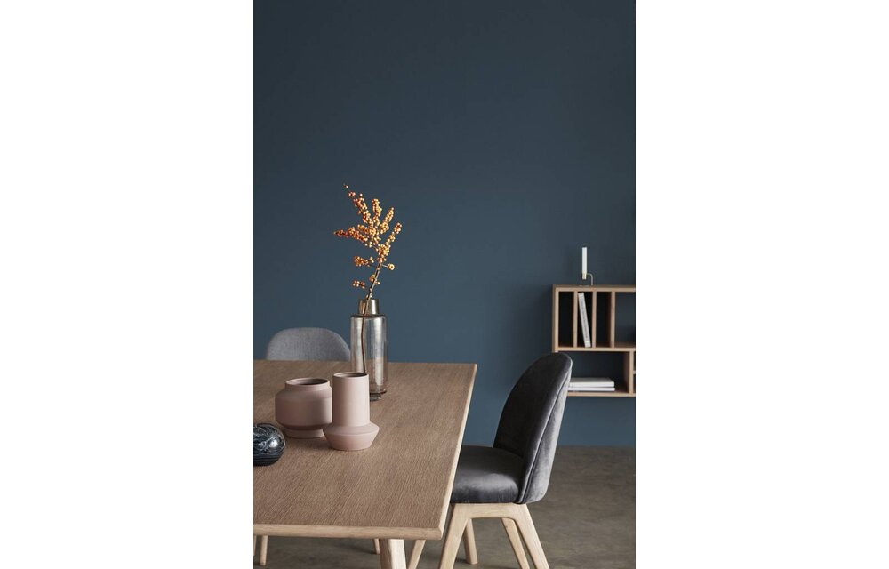 stoel - velours en hout - donkergrijs - 48 x 48 x 84 cm - set van 2