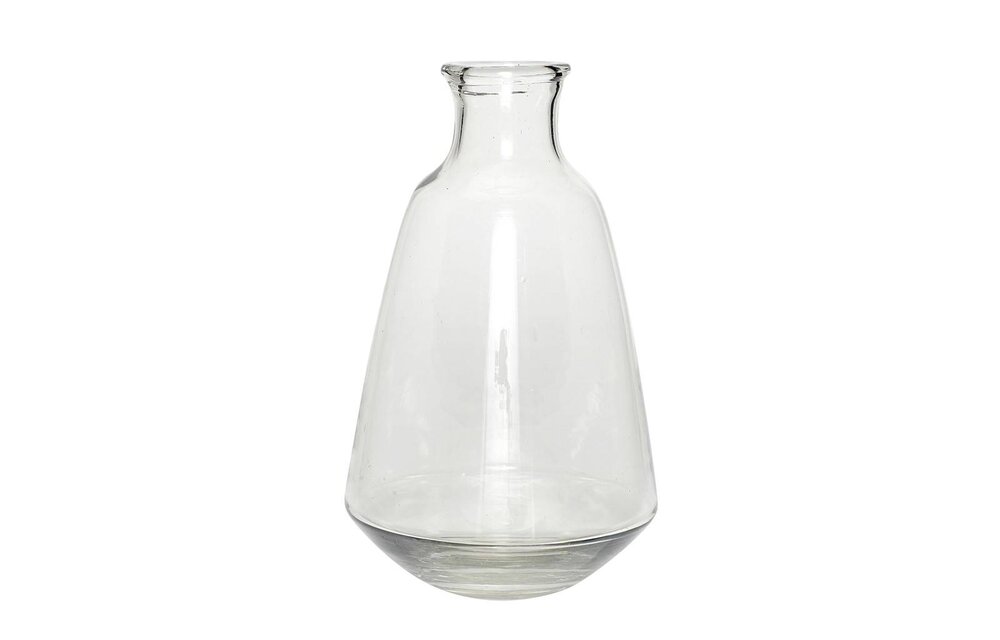 vaas flesmodel - naturel glas - ø15 x 25 cm