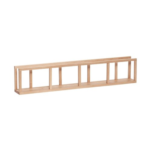 Hubsch wandrek met spijlen - blank eikenhout - 110 x 13 x 22 cm Hubsch wandrek met spijlen - blank eikenhout - 110 x 13 x 22 cm