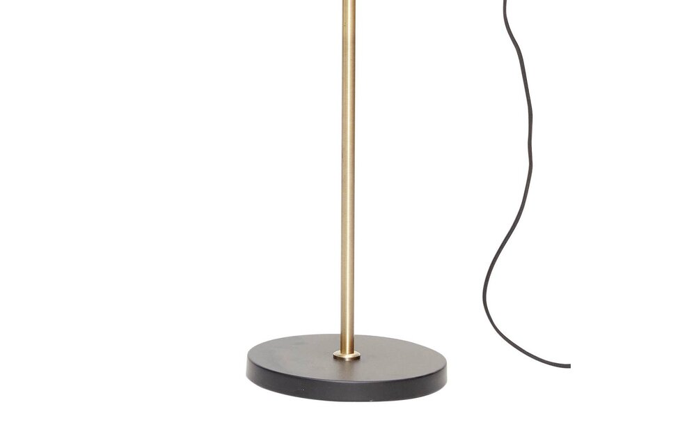 tafellamp / bureaulamp - zwart/wit metaal en goud messing - E14/40W - 63 x 22 x 70 cm