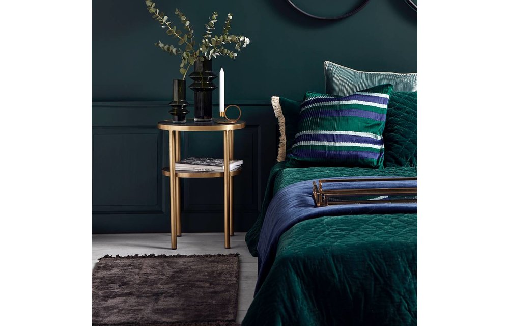 Vloerkleed Noble Warm Grey - Grijs/Bruin Viscose