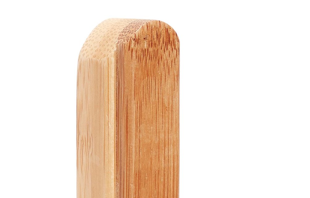 Kapstokhaak enkel - bruin bamboe/hout - set van 2