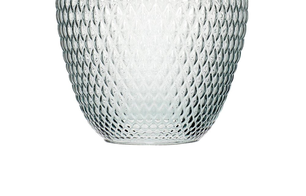 Hanglamp - 950101 - Glas, Messing - 22 x H32 cm - Blauw