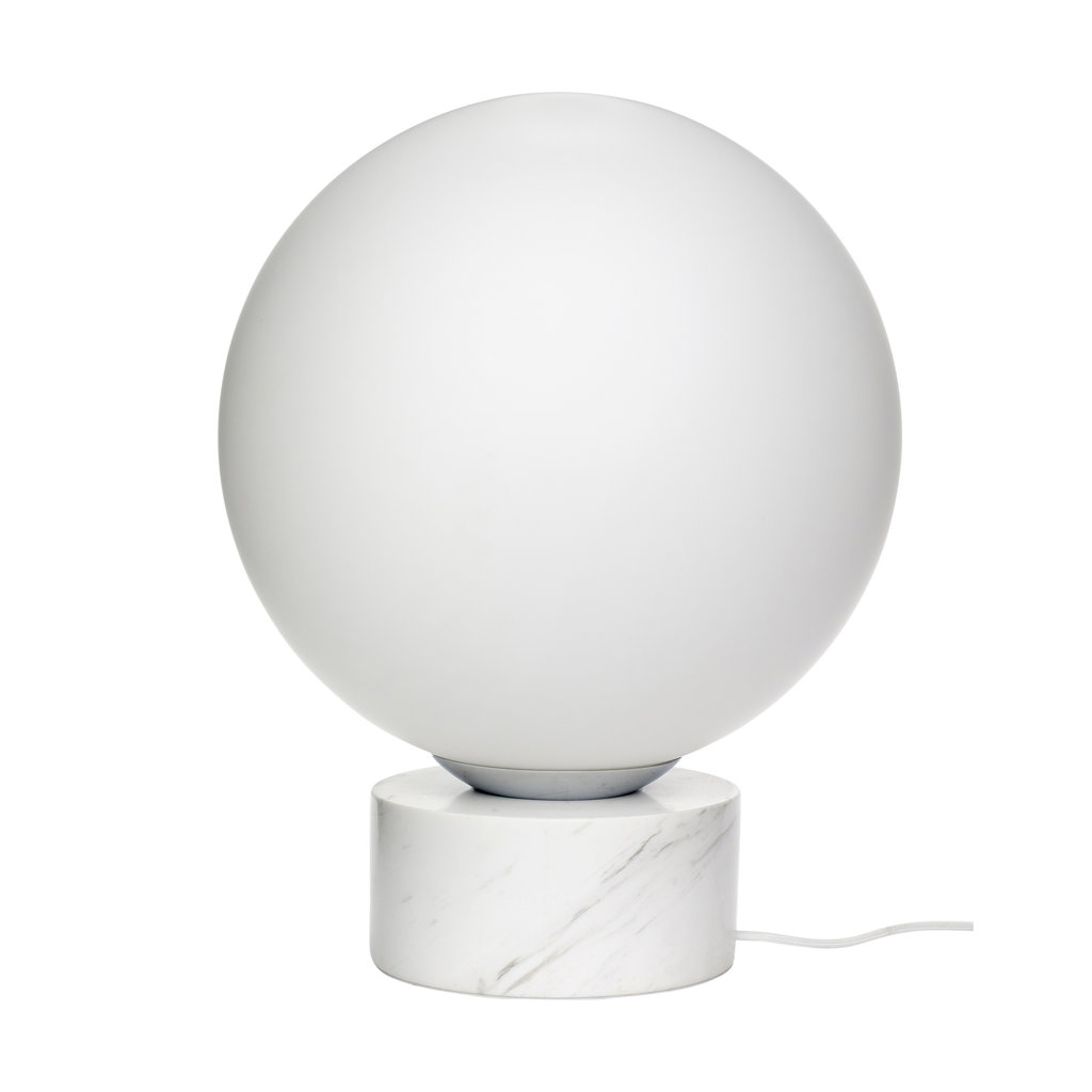 Shop Lamp Boule bol wit glas, marmer 990836 ø40 cm (990836