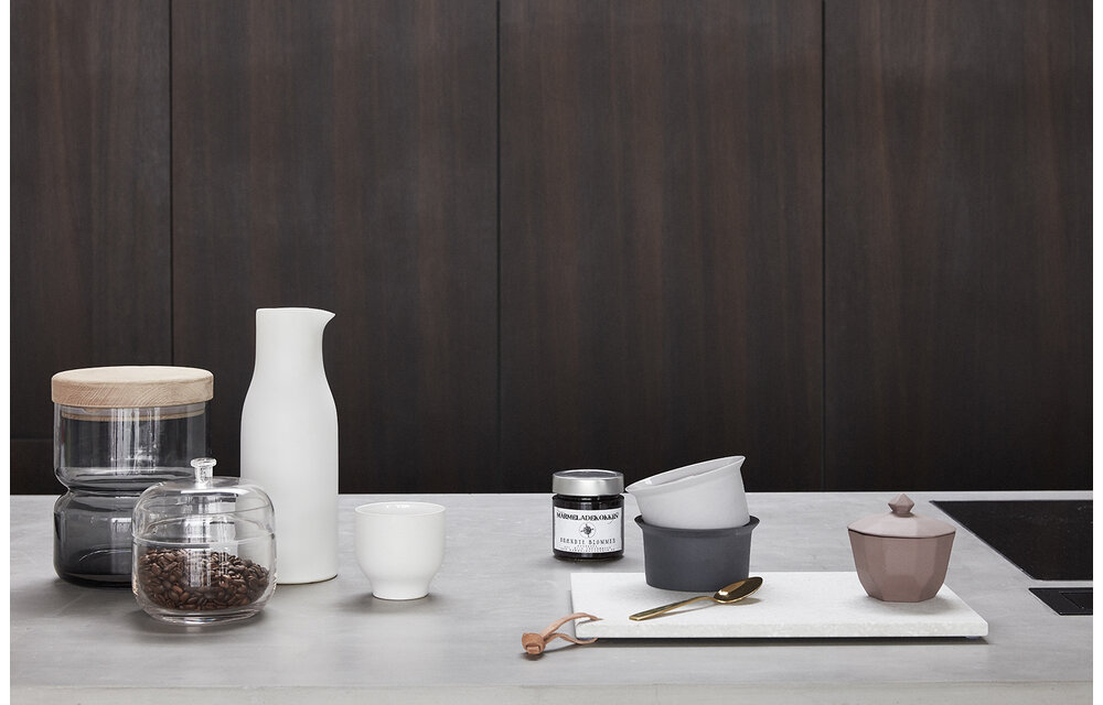 beker - wit porselein - set van 4