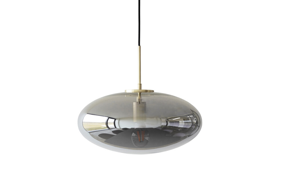 Hanglamp Zeppelin rookglas ø40cm