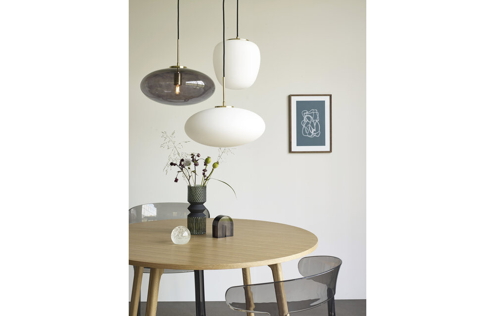 Hanglamp Zeppelin rookglas ø40cm