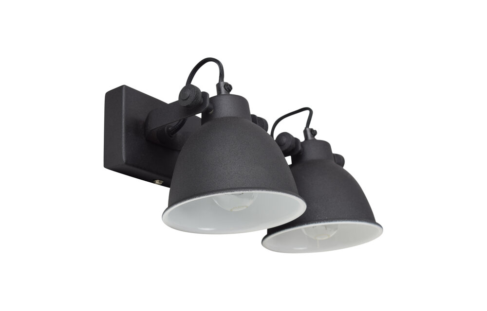 Urban Interiors Wandlamp industrial double vintage black