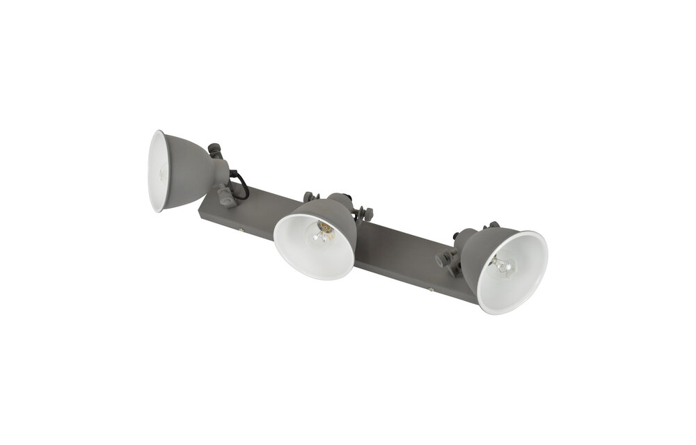 Urban Interiors Stoere spot industrial 3-lichts vintage grey