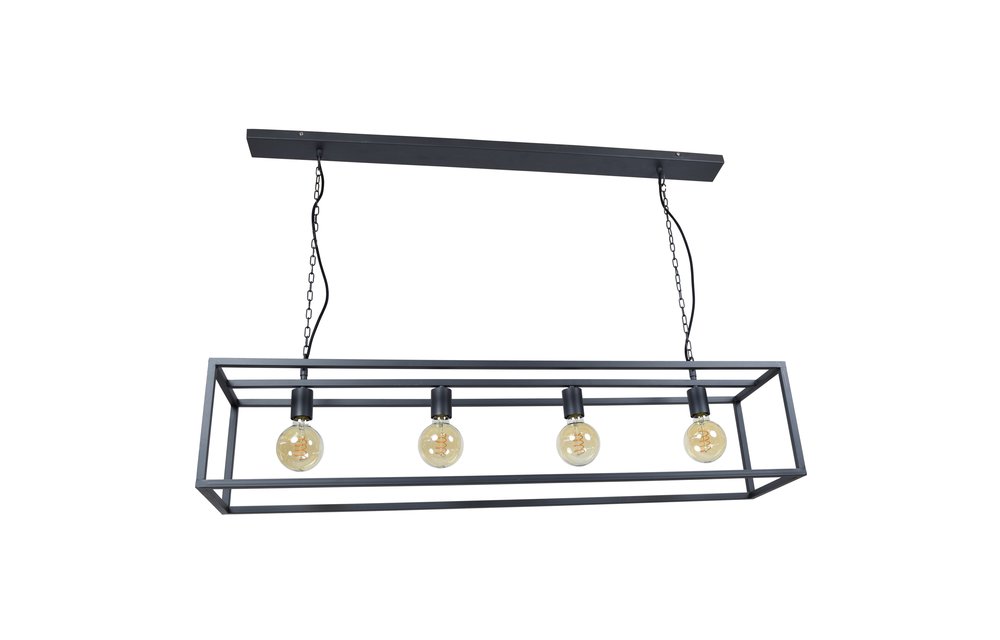 Urban Interiors Hanglamp Frame 4-lichts 120cm Zwart