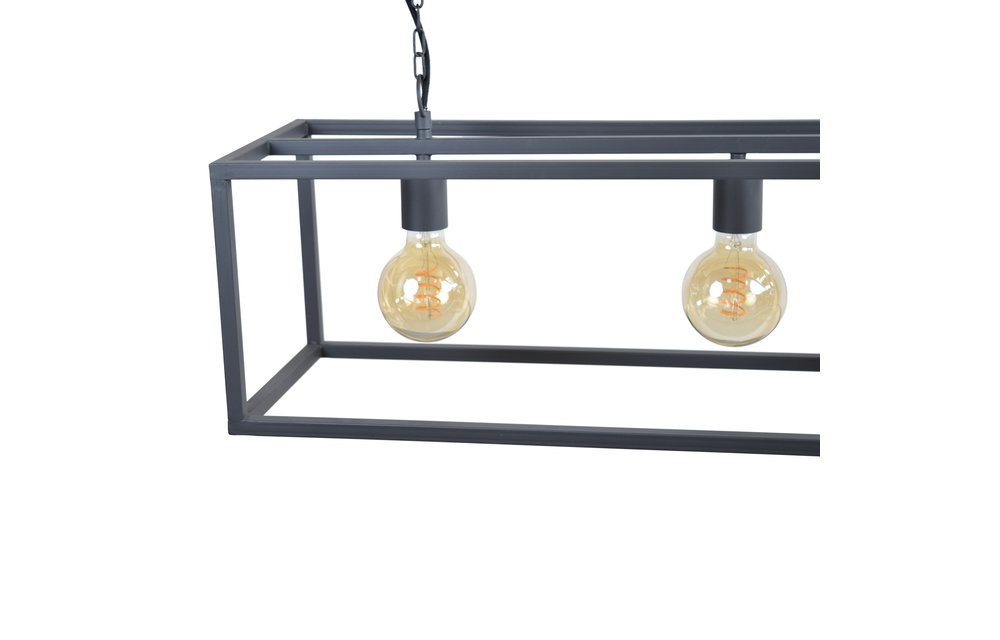 Urban Interiors Hanglamp Frame 4-lichts 120cm Zwart