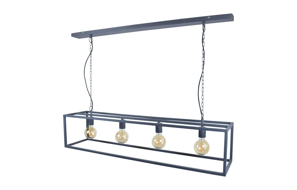 Urban Interiors Hanglamp Frame 4-lichts 120cm Zwart